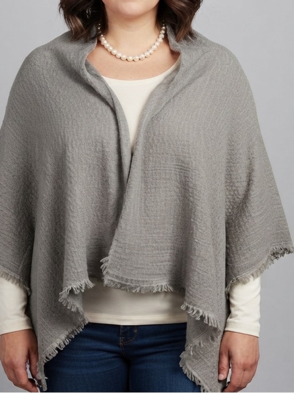 😍CLEARANCE -  Light Grey Wrap One Size